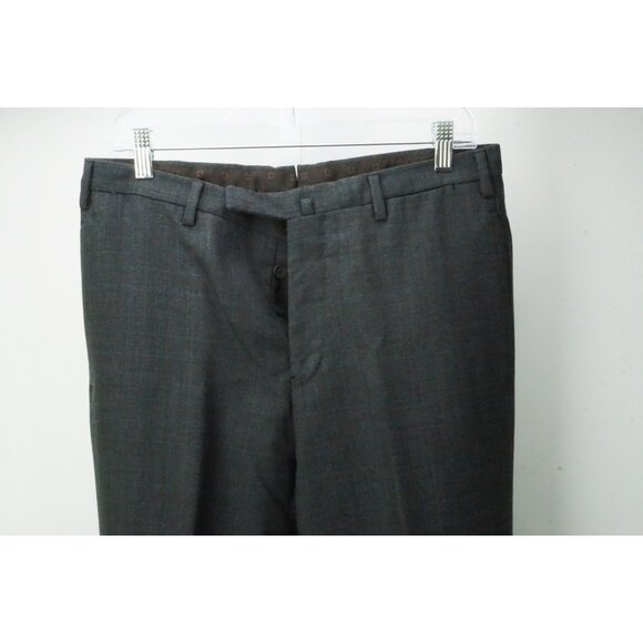 Incotex Brown Purple Plaid Wool Dress Pants Trousers 48 EU Brand NEW